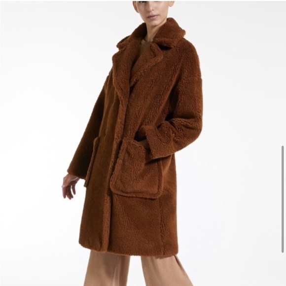 Max mara weekend teddy bear coat wool camel brown jacket - Picture 5 of 11